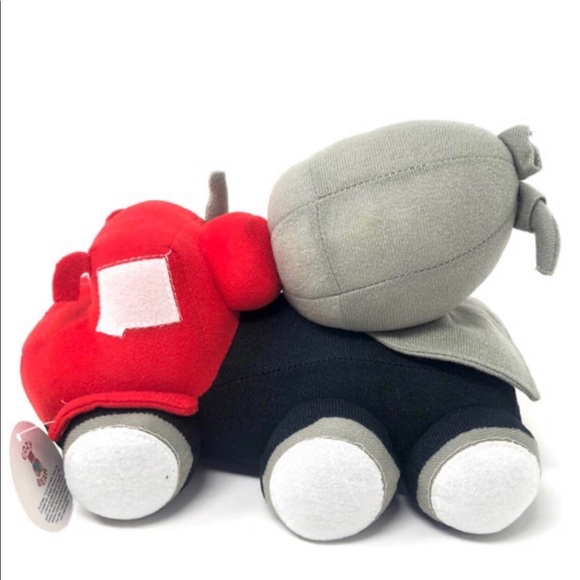 Set of 3 School Bus, Cement Truck & Garbage Truck Soft Plush Toy 10” - Picture 2 of 9